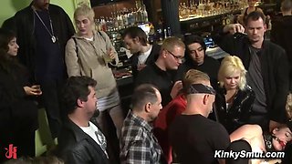 Bound and Screwed in Public Bar