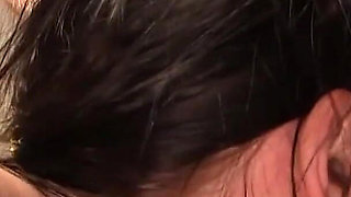 Ashli Orion gets the huge cock hard and sucked it deep