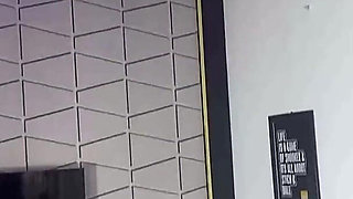 Sexy Lady in Her Pink Lingerie Made My Cock Hard All Through