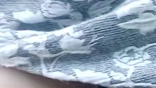 Masturbation in city park pussy and anal