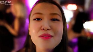 Foot Fetish Fun with Stocking and Garter Wearing Brunettes