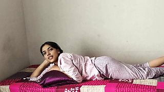 Big Stepsister Came to Share My Bed Full Hindi Sex Vlog