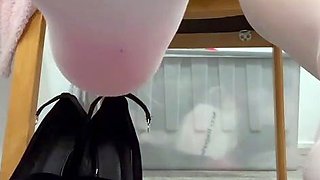 aged nylon spitting foot fetish and tugjob 7