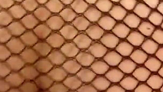 Horny blonde skinny teen with nylon gets fucked in the ass by her step brother