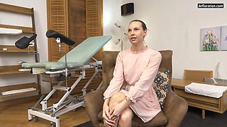 Liv Laurens First-Time Casting on Gynecologic Chair