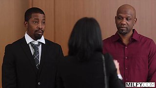 MILFY BBC-Hungry Boss Lady Sienna Rae Gets DPed By Her Apprentices