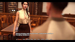 Law College - the Librarian Likes to Show Cleavage to Her Students