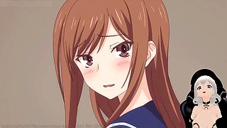 Anal creampie, anime hentai, cum overflow