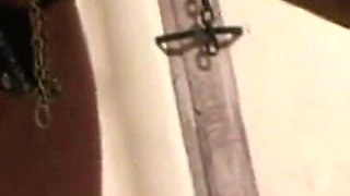 Slave sucking other slaves's cock on command