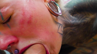 Sexy Alt Dreadhead Girl Rides a Big Cock with Her Ass