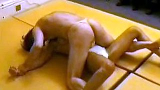 Sexy girl wrestling dude
