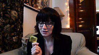 Mature brunette amateur giving a great POV blowjob