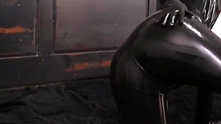 Black Latex Rubber Catsuit Compilation Video