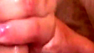 Mature Brunette Babe Deepthroats Throbbing Cock and Gets Fingered