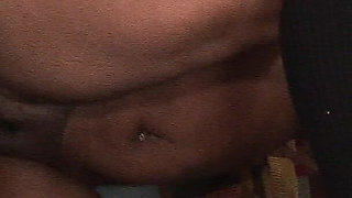 Dripping Cum Leaking From Stretched Ebony Asshole
