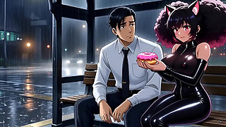 Pussygirl Wants Love and Sex. Hentai Anime Cartoon. Ai Animation