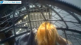 Hot Redhead MILF Fucks Outdoors - POV Doggy Style & Blowjob