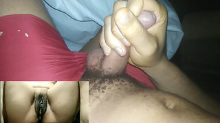 Wife Masturbates for Husband