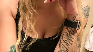 Curly Blonde Teen Records Solo Dildo Masturbation More at