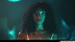 Alien Hentai Porn 3D -  Ebony Barbie Rous Creampied and Cumflated by Monster Cock