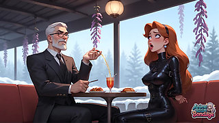 Bound Delight Triple Strap-on Milk Squirting Whore XXX!