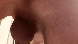 Anal plug deep on the ass