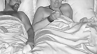 He helps me cum before going to bed.
