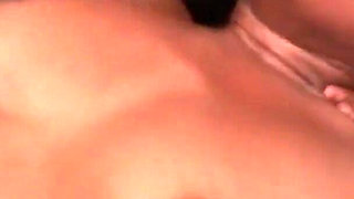 Perfect young black teen with shaved pussy loves to ride on a huge dick