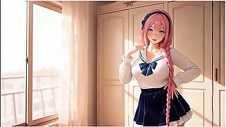 Lustful Pink Haired Cutie Outdoor Stroll To Bedroom Soft Seductive Vibes