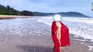 Public Beach Masturbate and Squirt