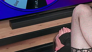 Ritzy Rain Won Mouth Drooling Gag, Vaginal Fisting, Pussy Belting and Piss Drinking in Sex Roulette Game