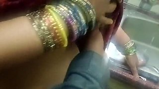 Desi Aunty Fingering and Sex with Boy in Kitchen - Homemade Indian MILF