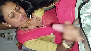 New Indian Girl Step Mom Pink Lollipop Sucking Fun in Bathroom HD