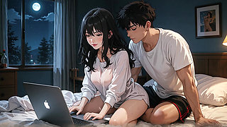 Beautiful woman with big tits gets fucked in her room mercilessly- anime porn- AI porn