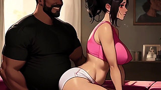 Korean Stepdaughter Is Addicted to Stepdad's BBC