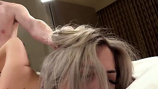 Blonde College Cutie Nicole's Intense Deepthroat and Rough