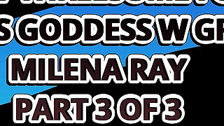 First Threesome for Gorgeous Goddess W Great Ass Milena Ray - Immoral Live 4K