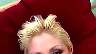 Blonde Poolside Footjob and Wet Tease