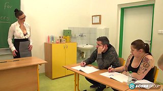 Vanessa Y. Is A Horny Teacher Who Shows Her Big Tits And Hairy Her Class - Lovely Vanessa