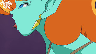 Zangya Submits to Bondage as Horny Goku Gives Her a Creampie