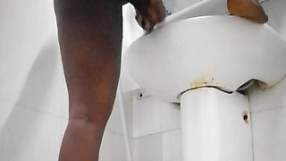 Bathroom masturbation made pissed out of control