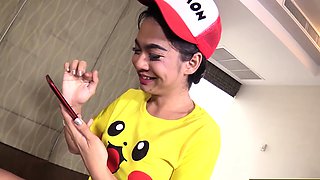 Ladyboy teen pokemon Yoyo gets fucked
