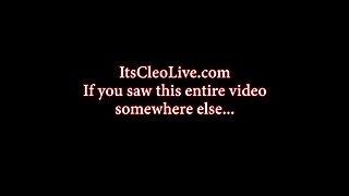 Tight Babe Cleo Pounds Her Pussy in Shower!