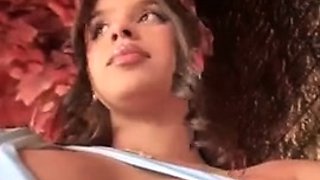 Chubby Brunette Big Boobs Dildo Masturbation