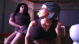 Ms Diana in a classic animated hentai adventure