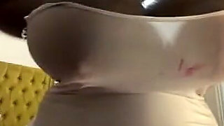 Busty BBW Bouncing Her Giant Tits