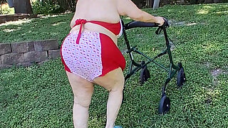 BBW Nurse Vicki Is Taking a Stroll in Her Hello Kitty Bathing Suit a Bikini! What Else Does She Do!