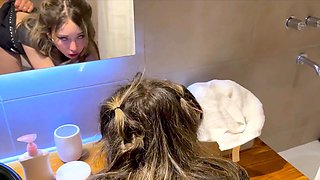 MewSlut BJ Queen Wild Sex From The Dining To The Bathroom