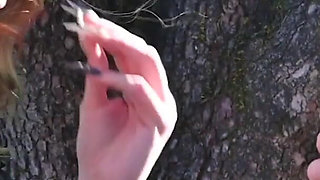 Boozing Tea and Licking Tits! Outdoors Extra Before Full Scene Fun