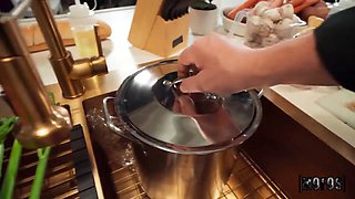 Scarlett Pages Kitchen Pounding by Scott Trainor After Cooking Show